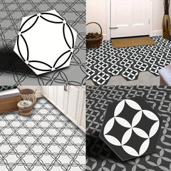 1pc Peel And Stick Floor Tile Hexagonal Vinyl Floor Sticker