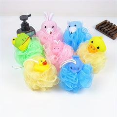 Cartoon Shower Flower Ball Kids' Bath Scrubber and Brush