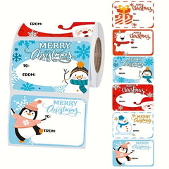 250pcs Christmas Holiday Stickers Gift Decoration Series Self adhesive Labels