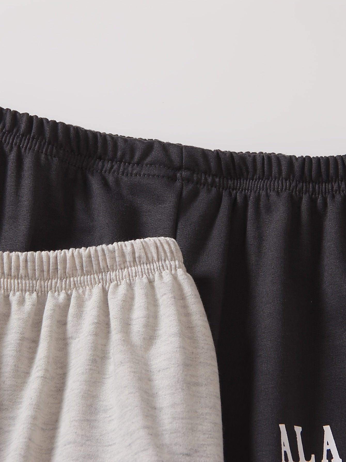 3pcs Girls Letter Print Jogger Sweatpants