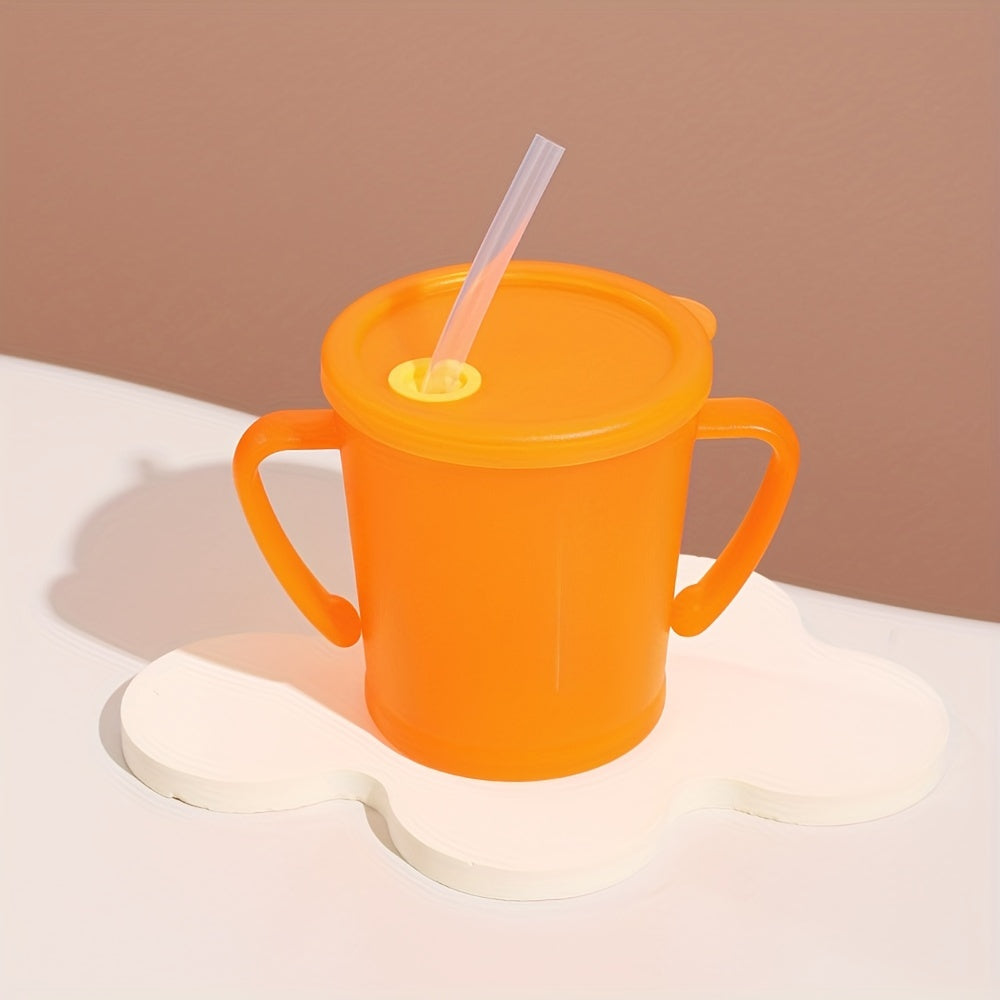 250ml Solid Water Cup With Straw Leakproof Bottle Outdoor Sports Travel