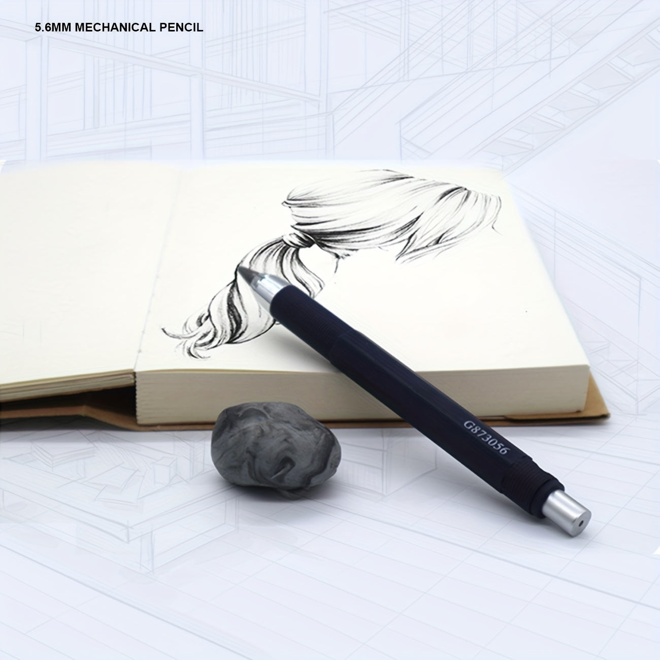 5 6mm 4B Mechanical Pencil Auto Clutch Core Holder for Drawing Writing Sketch