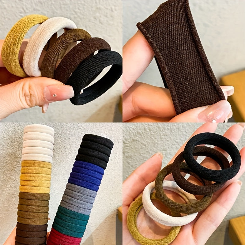 20pcs Seamless Hair Elastics Ties Ponytail Holder for Girls Women