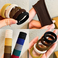 20pcs Seamless Hair Elastics Ties Ponytail Holder for Girls Women