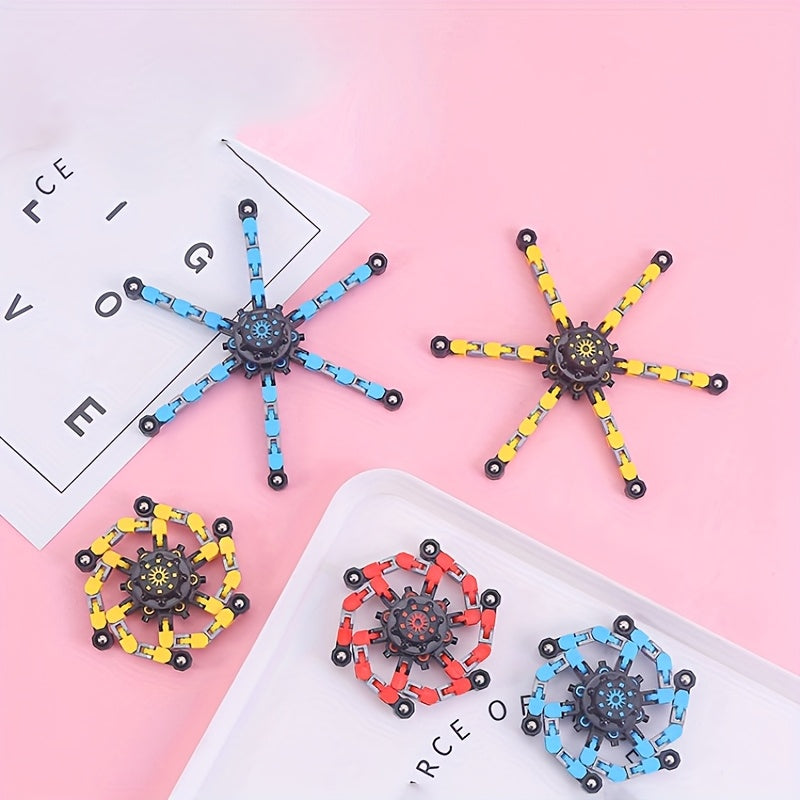 3pcs Mech Chain Spinning Gyroscope DIY Stress Toy