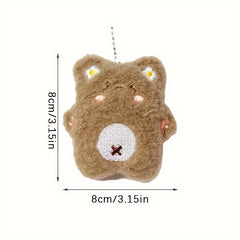 Cartoon Squeaky Bear Keychain Small Doll Key Chain Pendant Ornament
