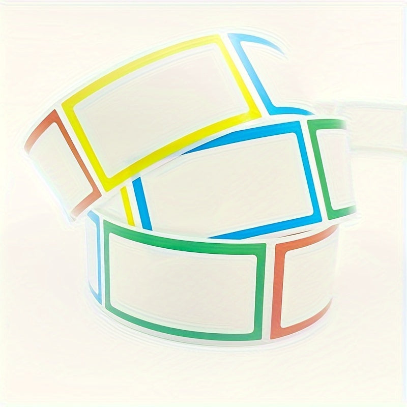 Self-Adhesive Large Label Stickers, Blank Handwritten Product Label Rolls