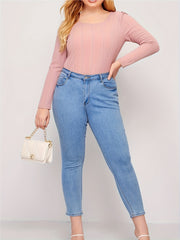 Ribbed Long Sleeve Bodysuit
