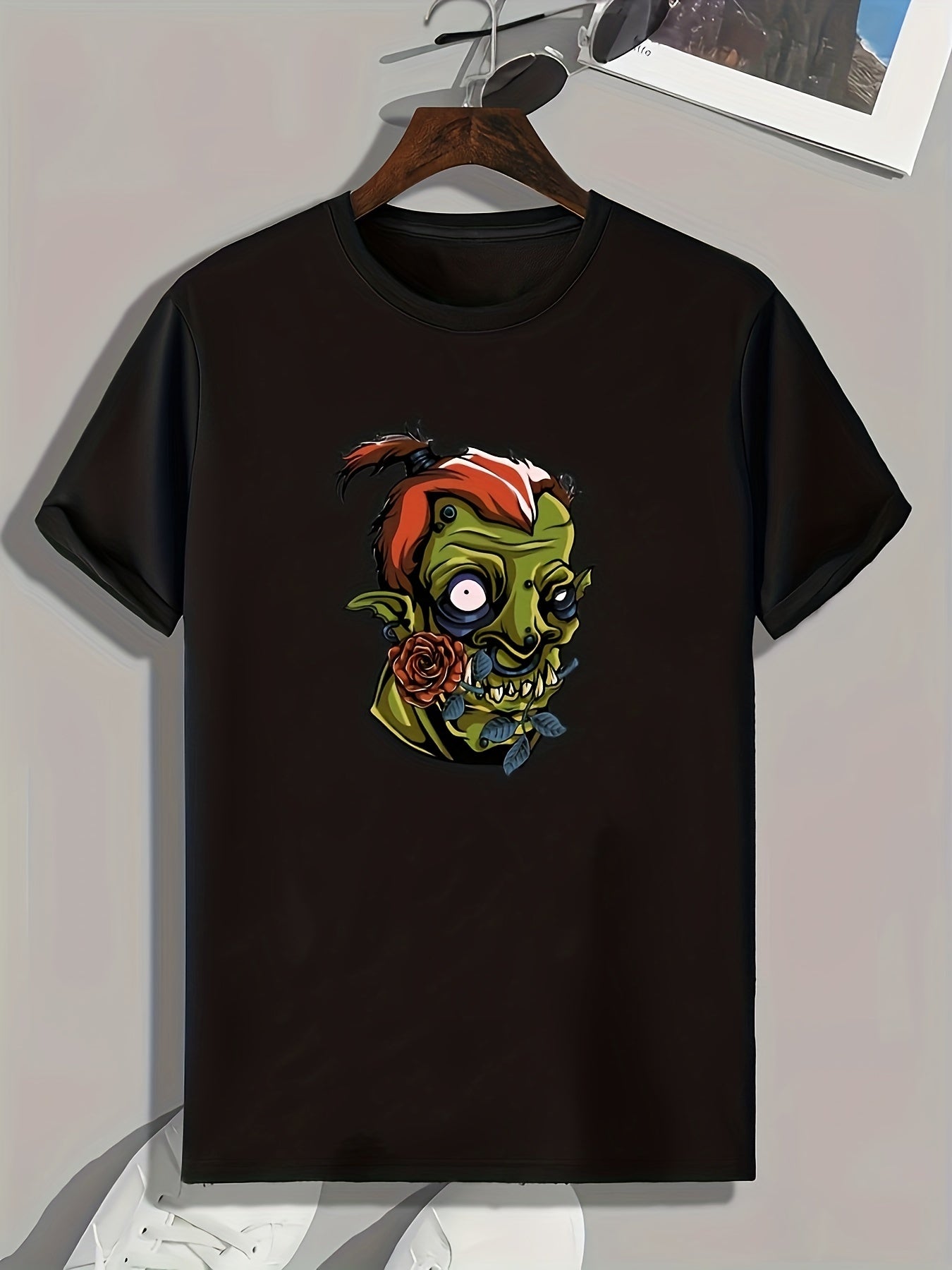 Cartoon Print Men's Graphic T shirt Casual Comfy Tees For Summer