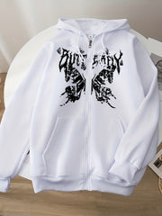Women's Halloween Butterfly Sweatshirt Long Sleeve Hoodie