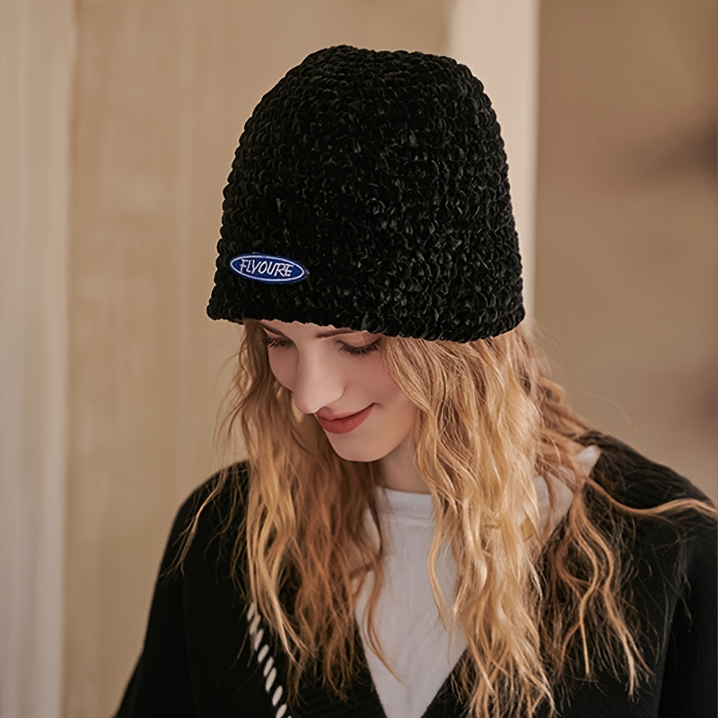 Warm Knitted Beanie Hat Unisex Vintage Street Cap Year Presents