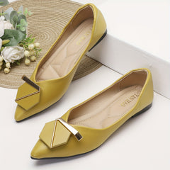 Geometric Decor Slip-On Flat Shoes for Women