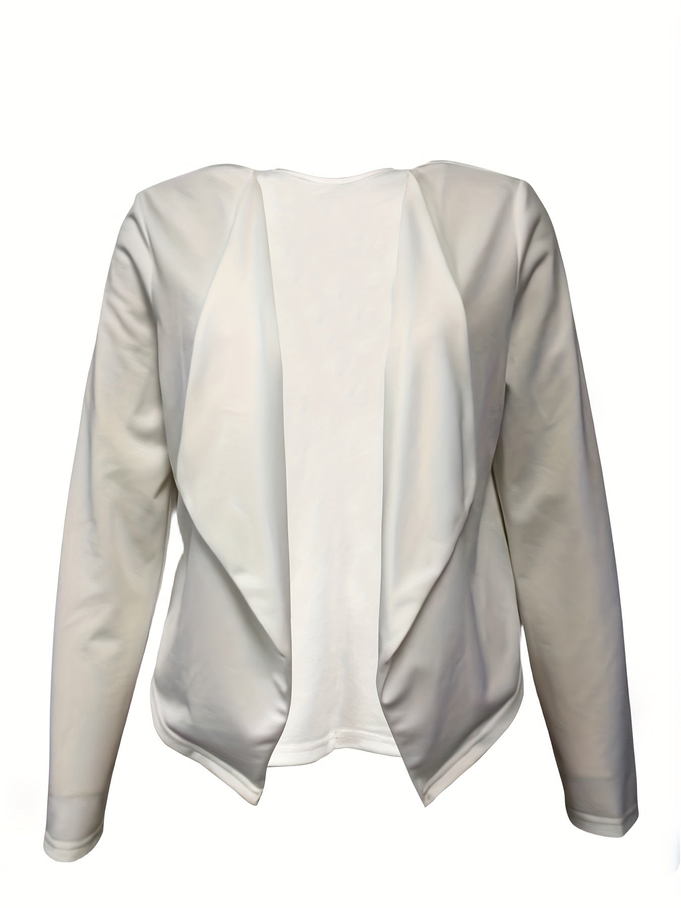 Long Sleeve Open Front Casual Jacket Women's Clothing