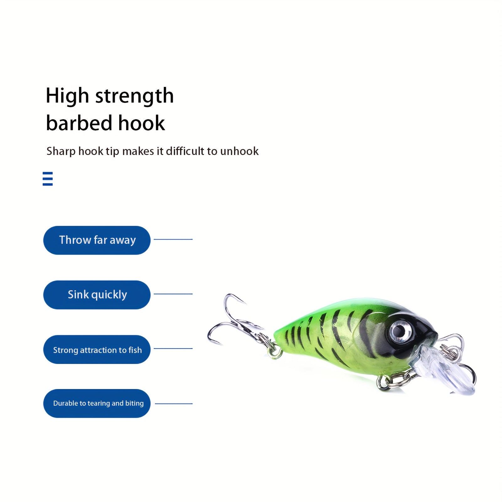 9pcs 4 Swinging Bait for Outdoor Fishing Freshwater Saltwater Realistic Movement