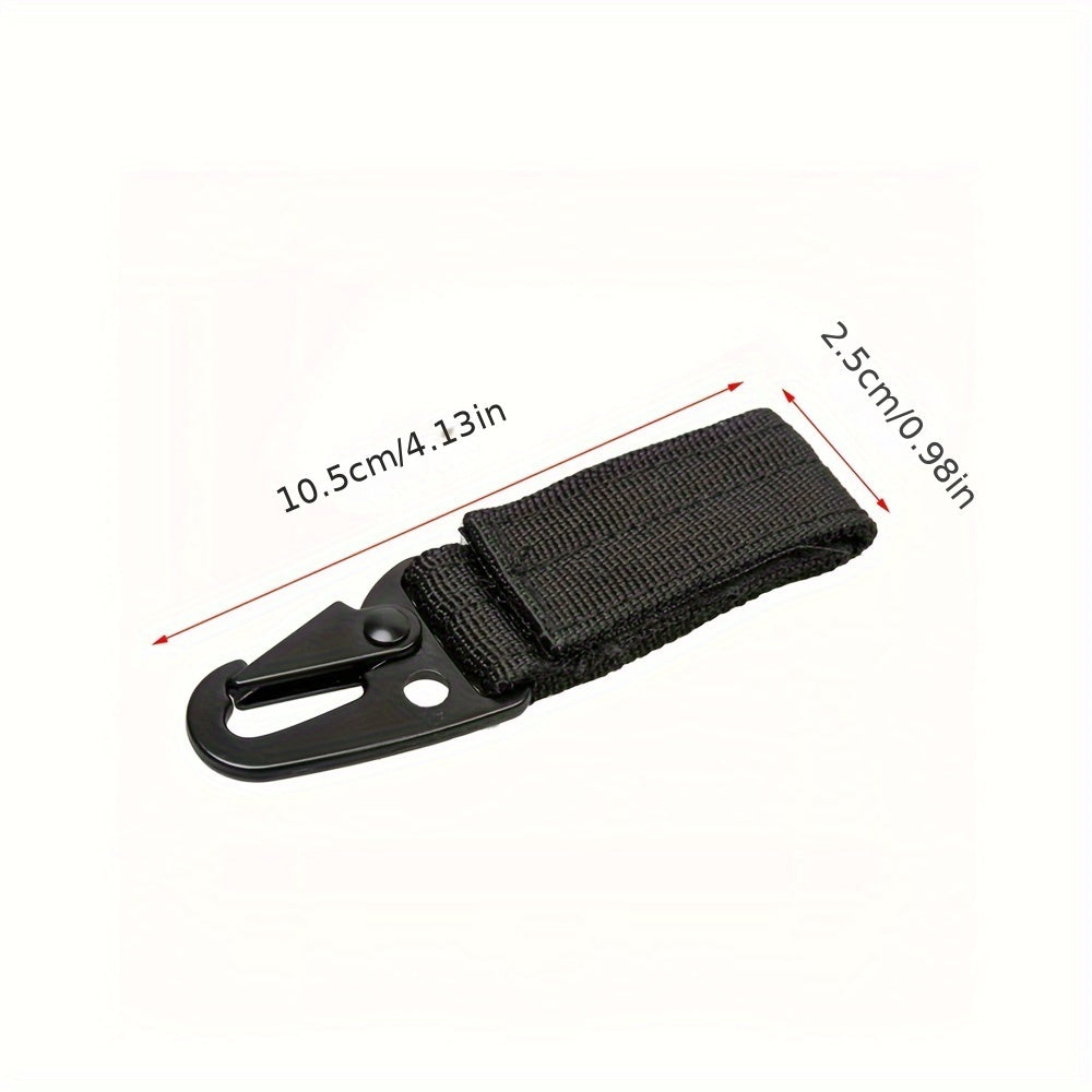 2pcs Molle Hook Carabiner Outdoor Nylon Webbing Hanging Buckles