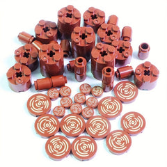 Brown Tree Stump Blocks Set 50pcs for City