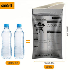 4pcs Camping Disposable Urinals & Vomiting Bags Portable Toilet Bag