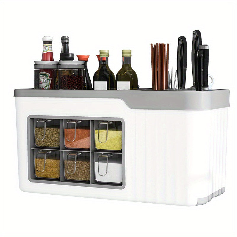 Seasoning Box Set Condiment Jar Spice Containers Organizer