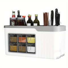 Seasoning Box Set Condiment Jar Spice Containers Organizer
