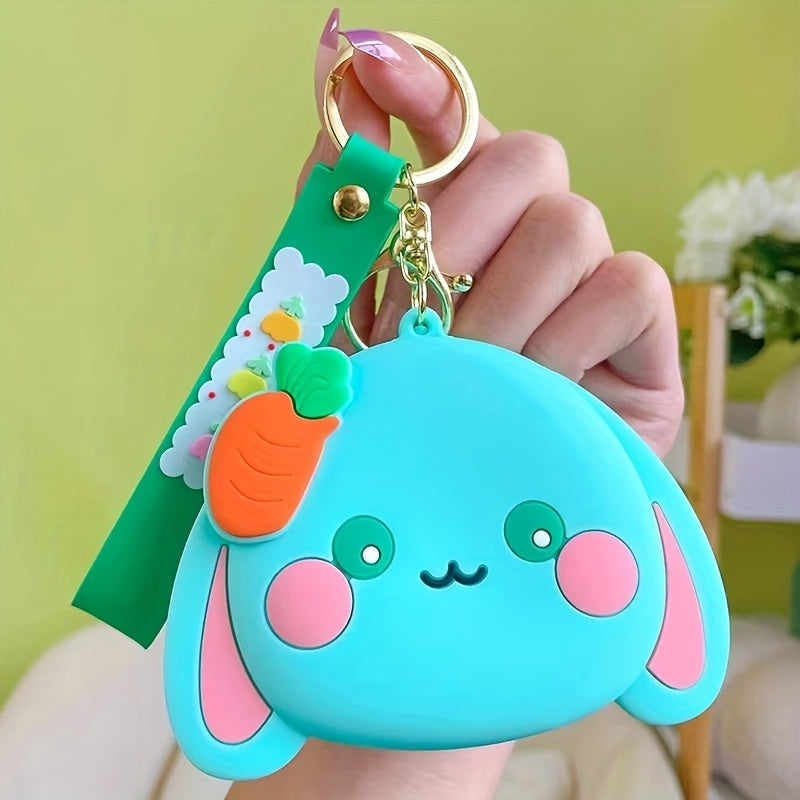 Silicone Rabbit Coin Purse Wallet Storage Bag for Girls