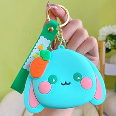 Silicone Rabbit Coin Purse Wallet Storage Bag for Girls