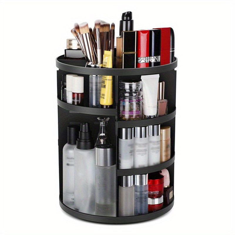 360 Rotating Makeup Organizer Adjustable Carousel Spinning Holder