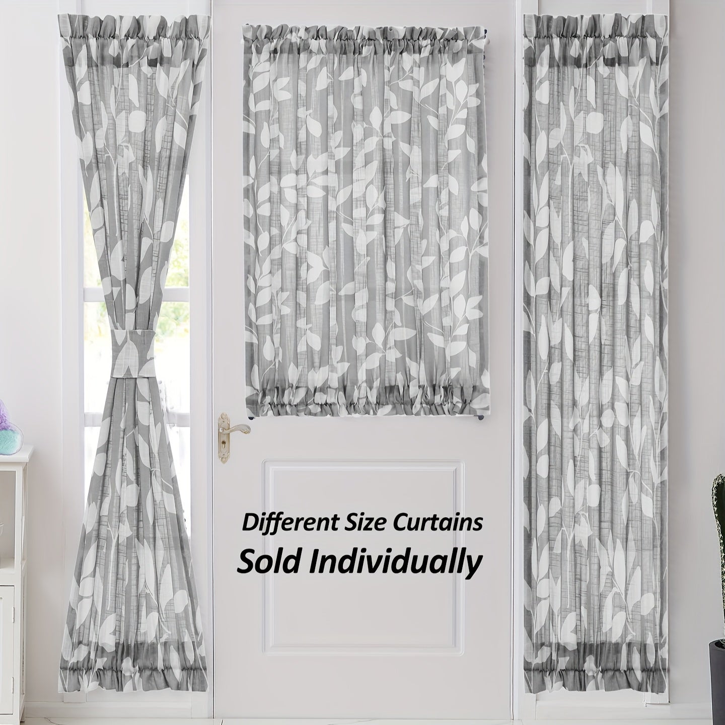Leaves Printed American Style Partition Curtain