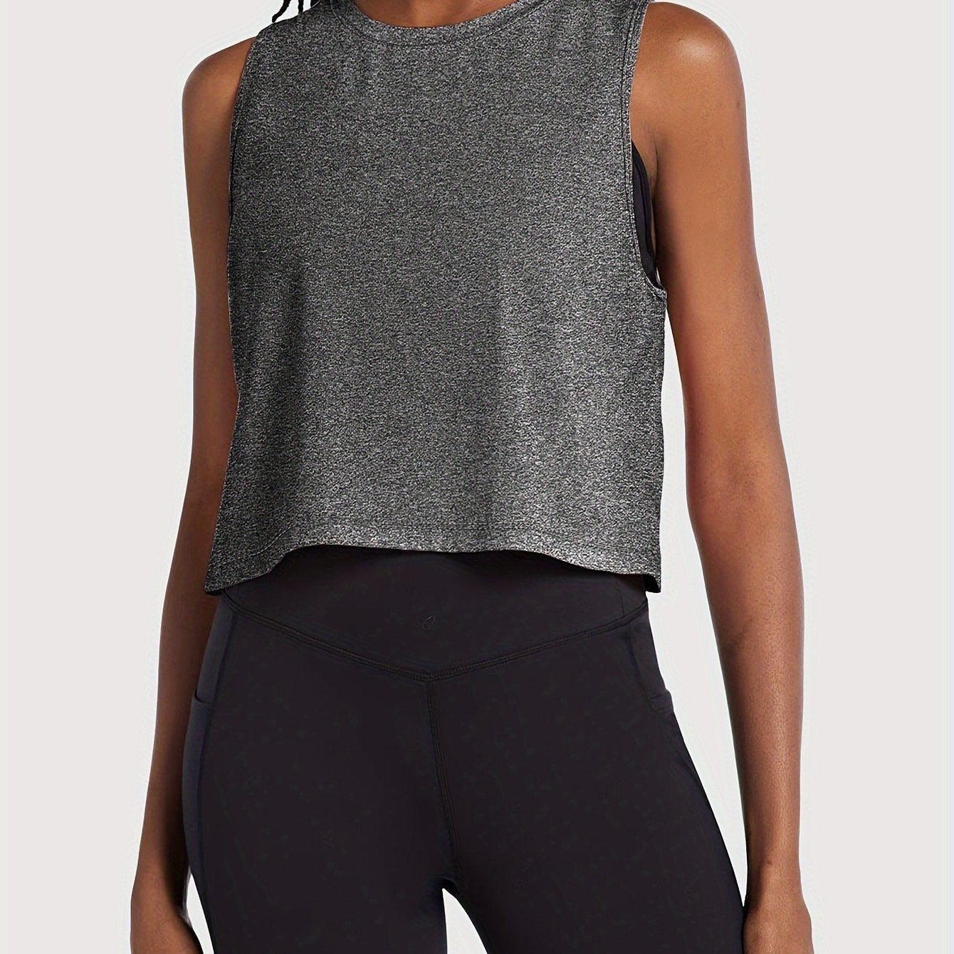 Sleeveless Sporty Top High Stretch Loose Fit Tank Top