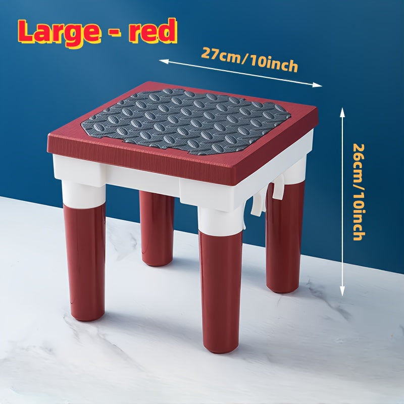 Portable Folding Stool Indoor Outdoor Bathroom Waterproof Non-slip Stool