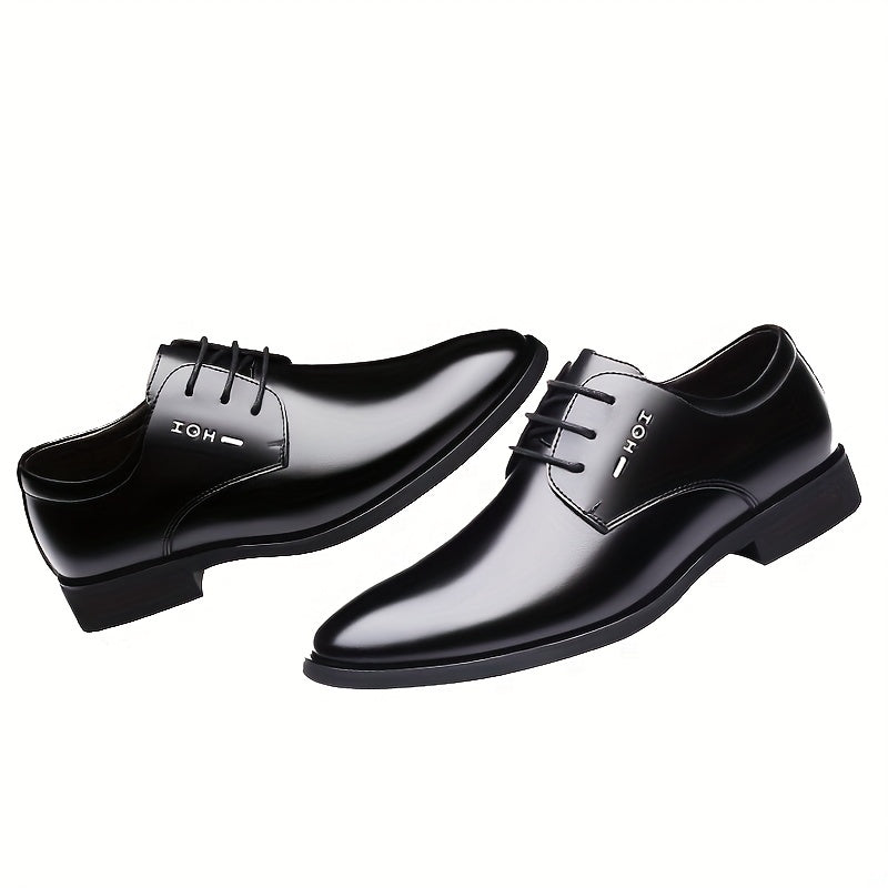 Men's Leather Oxford Shoes British Style Wedding Business Spring