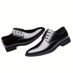 Men's Leather Oxford Shoes British Style Wedding Business Spring