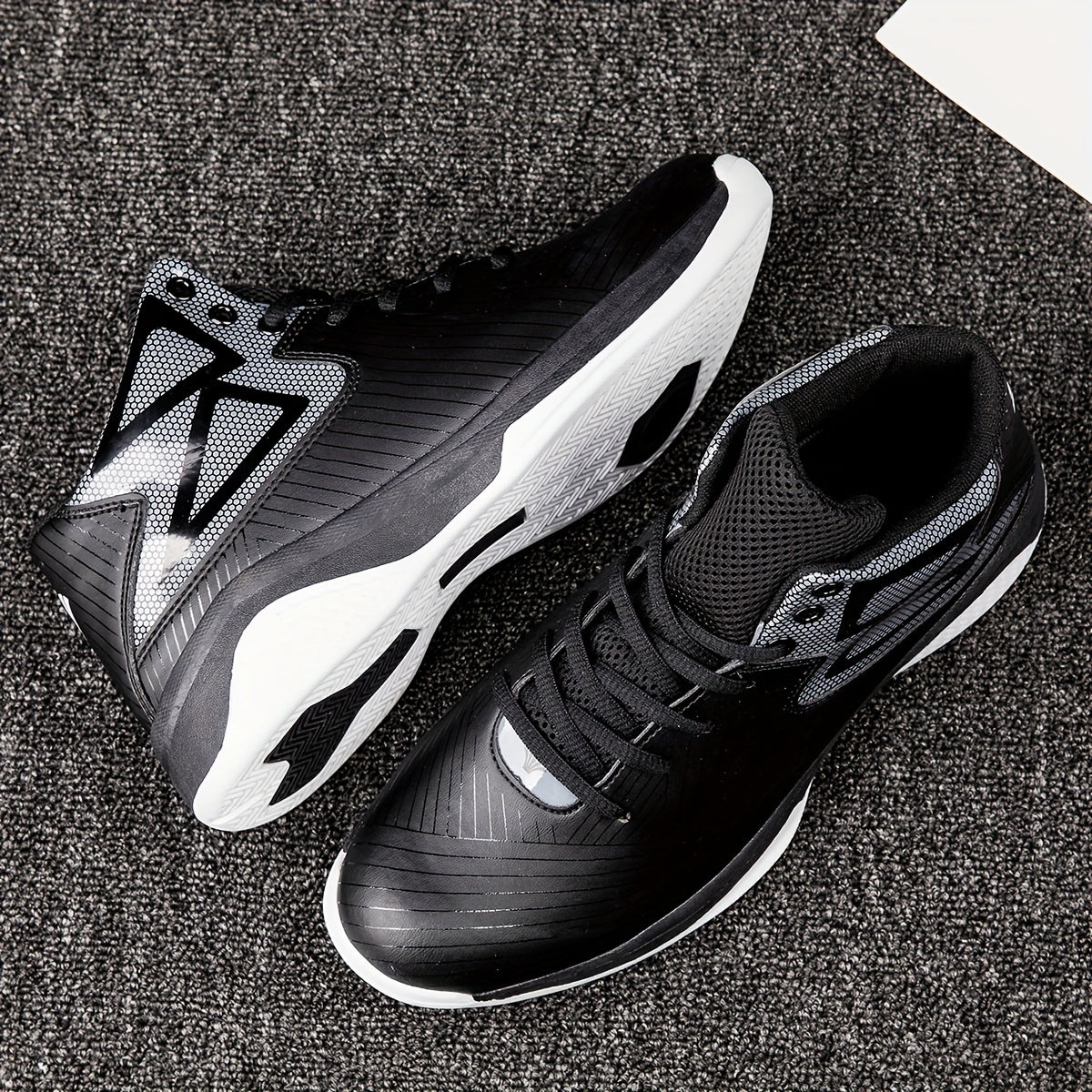 Men's Basketball Shoes - Shock Absorbing Non Slip Athletic Footwear