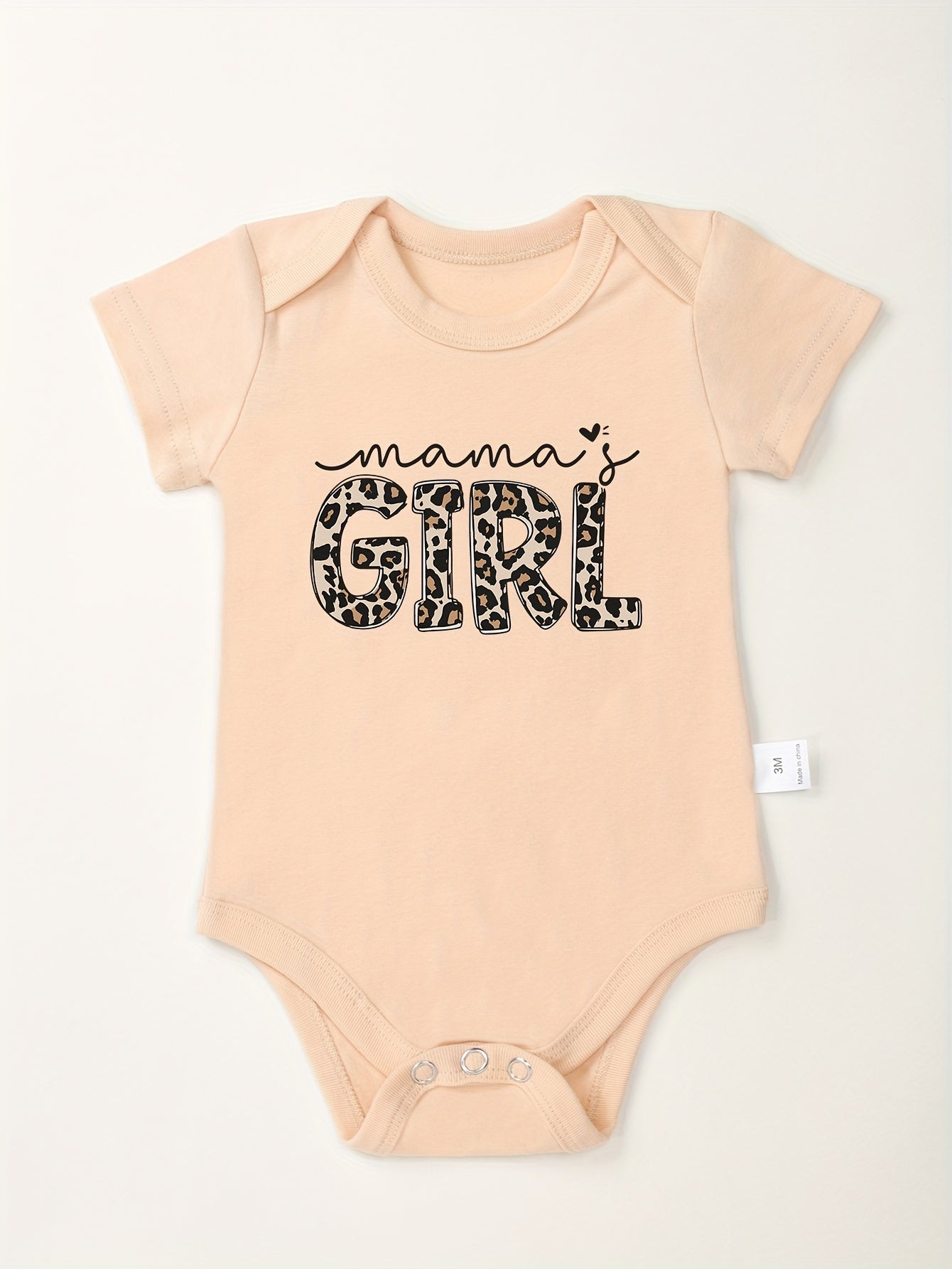 Baby Girls Mama's Girl Short Sleeve Onesie for Summer