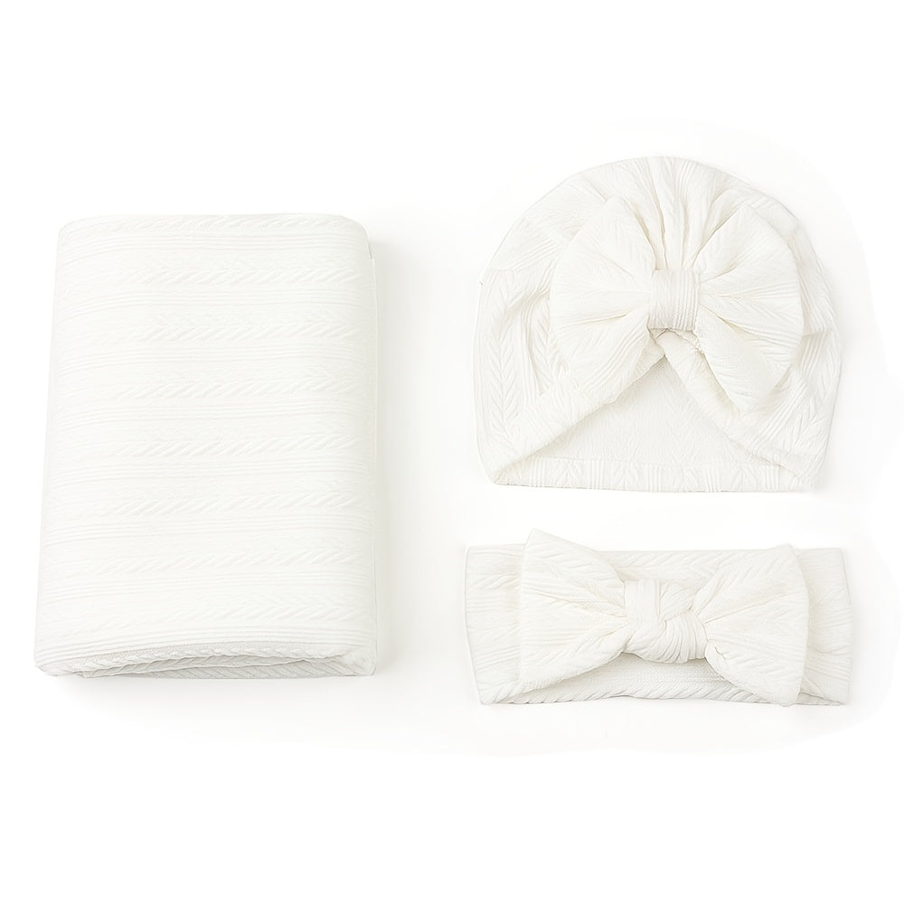3pc Baby Swaddle Bag Set Newborn Quilt Polyester Cotton Wrap Blanket