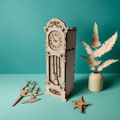 Vintage European Style Wooden Puzzle Clock