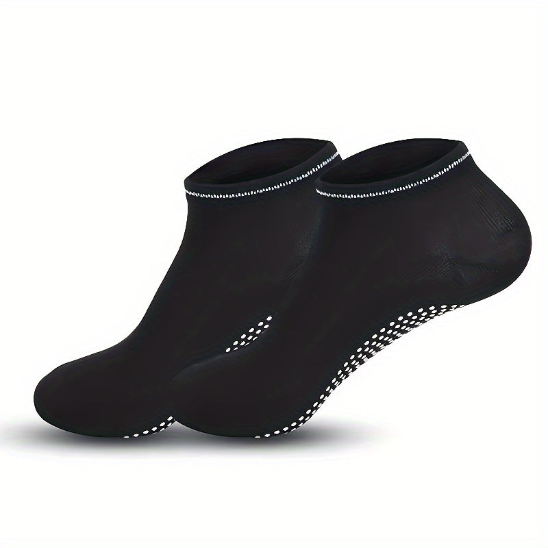 4 Pairs Non Slip Gripper Socks Low Cut Sporty Dance Socks