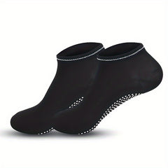 4 Pairs Non Slip Gripper Socks Low Cut Sporty Dance Socks