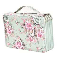 Canvas Shockproof Pencil Bag with Double Zipper