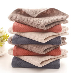 4pcs Waffle Cotton Towels 33x72 Absorbent Soft Hand Towels Multiple Colors