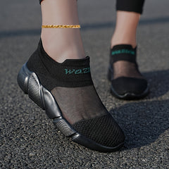 Women's Wear Resistant Running Shoes Breathable Sock Shoes