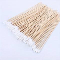 100PCS 15-24cm Wooden Sticks Cotton Swab Cleaning Cotton Sticks
