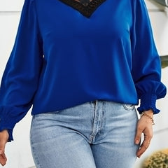 Casual Blouse V Neck Top