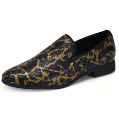 Men's Leopard Print Loafers Smart Casual Walking Shoes