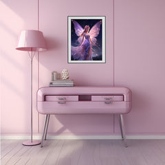 5D Purple Fairy Diamond Painting Kit - 30x40 cm