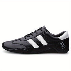 Men's Striped Lace Up Casual Shoes Wear resistant Non Slip Sneakers