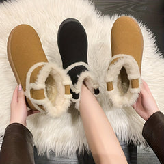 Women's Non slip Thickened Snow Boots Comfortable Warm Shoes