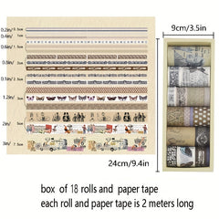 Retro Tape Wind Literary Hand Account Sticker Washi Tape