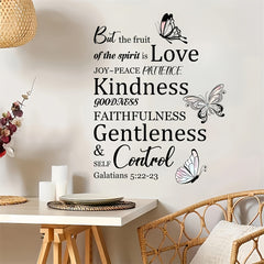 Fruit of the Holy Spirit Wall Decals Inspirational Bible Verse Stickers