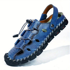 Men's Breathable Slip On Sandals Draw String Casual Walking Shoes