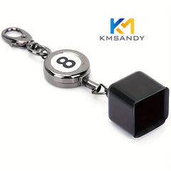 Retractable Pool Cue Chalk Holder Key Ring